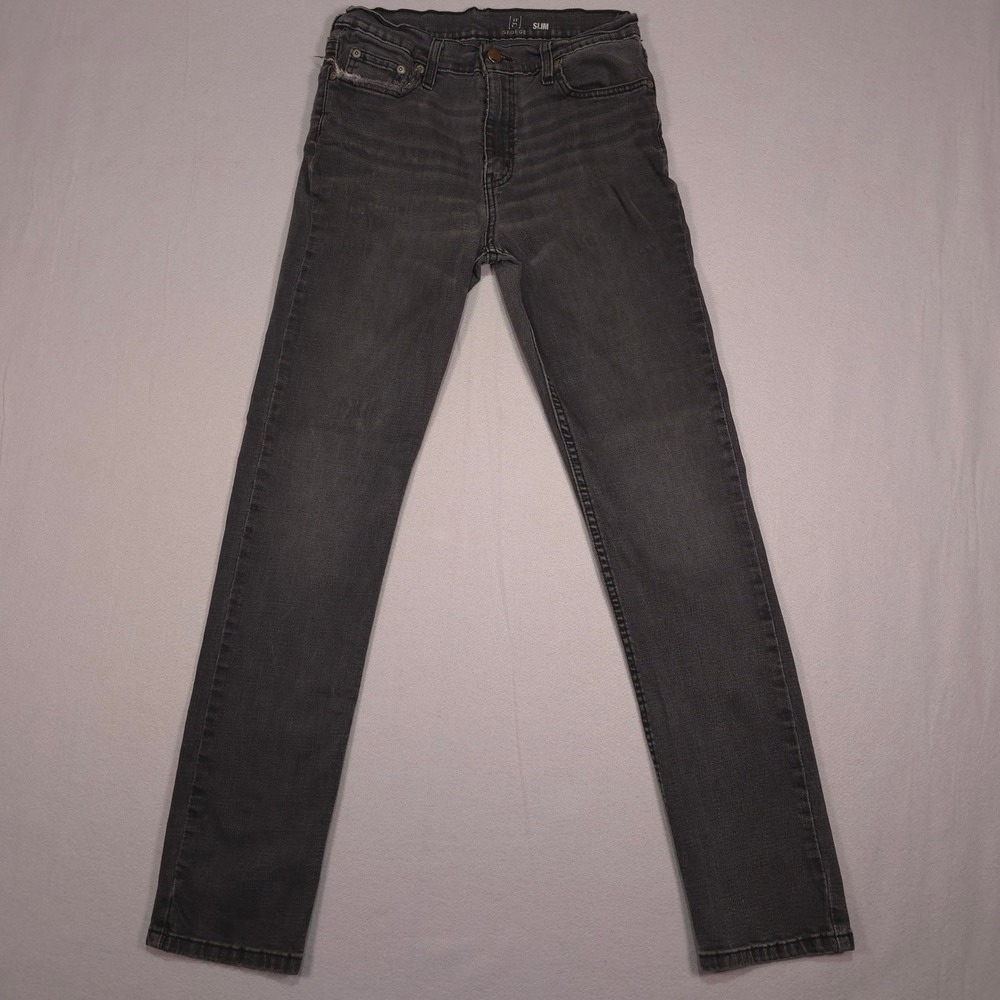 George Mens Slim Fit Jeans Grey Denim 30x32 GN01100